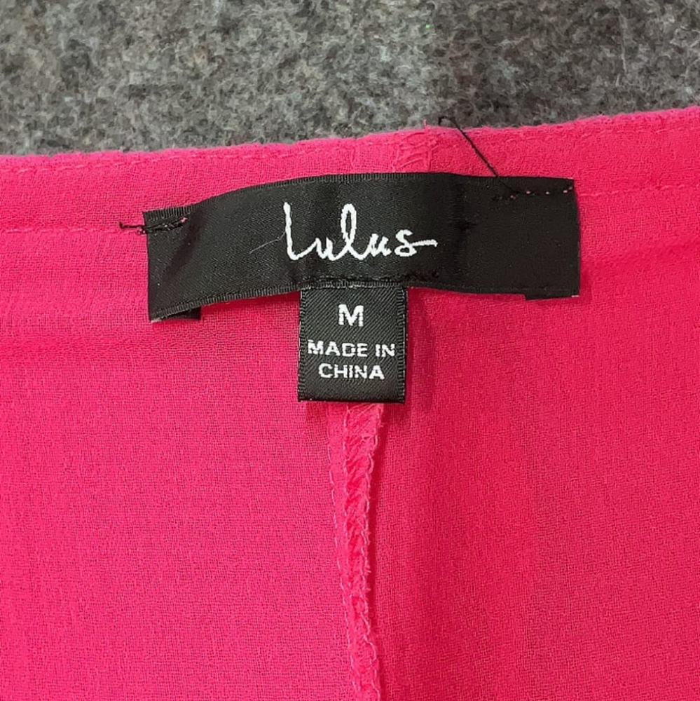 Lulu's Medium Dress Hot Pink - Picture 4 of 4